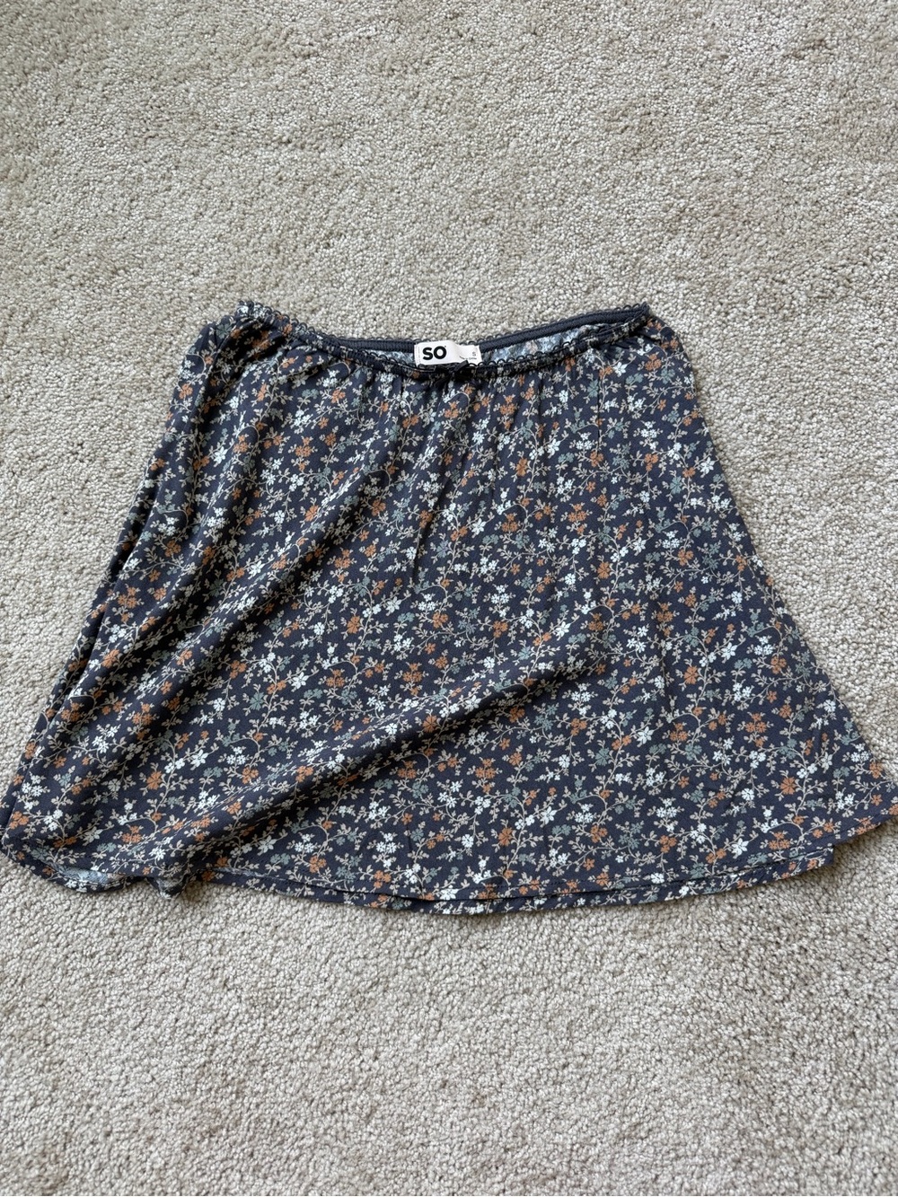 SO floral skirt